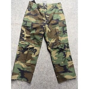 Vintage Woodland Camouflage Combat Trousers Medium Regular 30x32‎ Camo Military